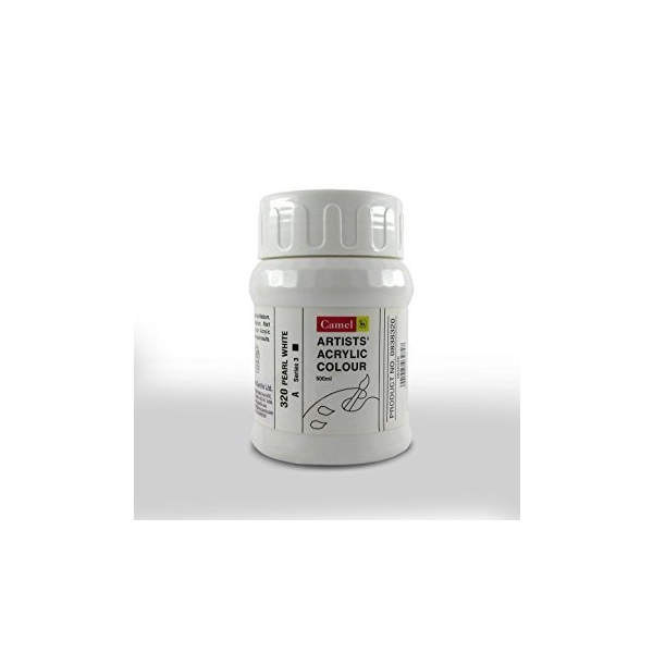 Camel Artist Acrylic Colour 500ml Jar - Pearl White