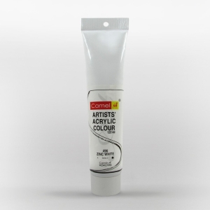 Camel Artist Acrylic Colour 120ml Tube - Zinc White
