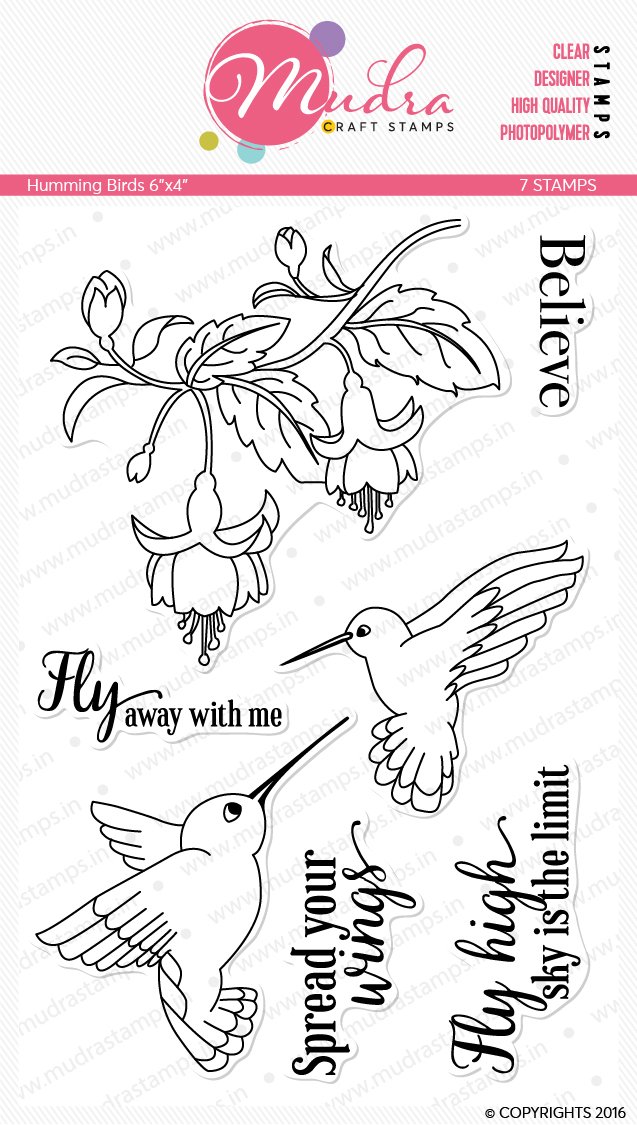 Mudra Craft Stamps - Humming Bird