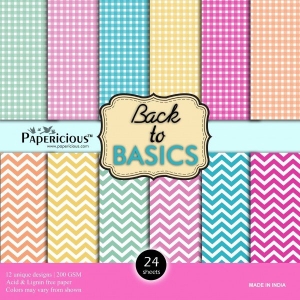 Papericious Designer Collection - Back to Basics (12 by 12 patterned paper)