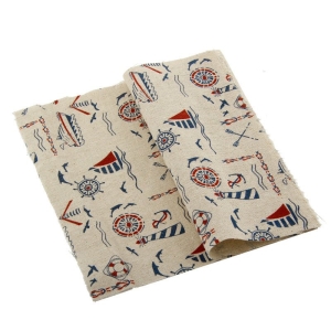Printed Fabric - Vintage Naval print