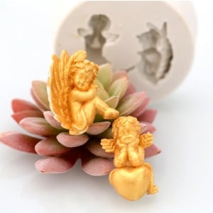 Two Angels Silicone Clay Mould