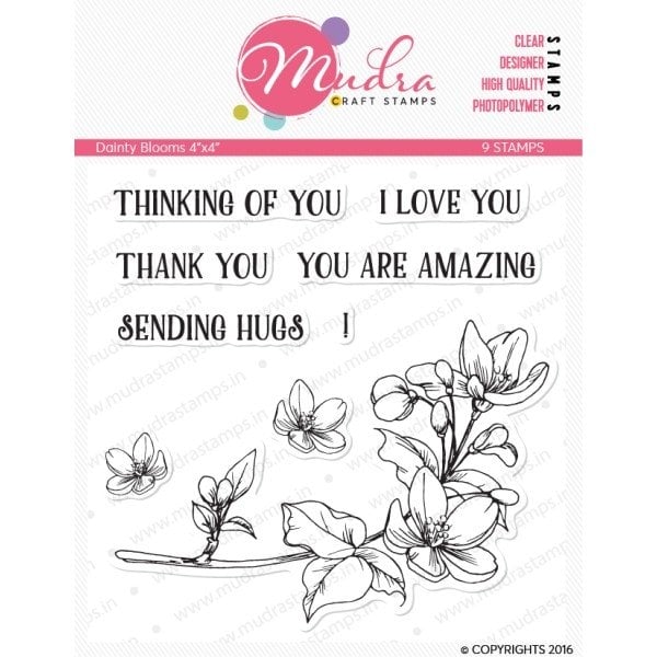 Mudra Craft Stamps - Dainty Blooms 2