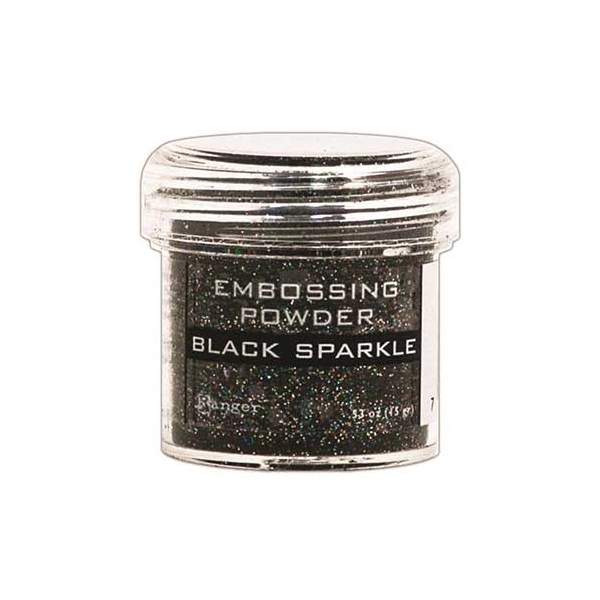 Ranger Embossing Powder - Black sparkle