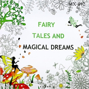 Adult colouring Book - Fairy Tales and Magical Dreams