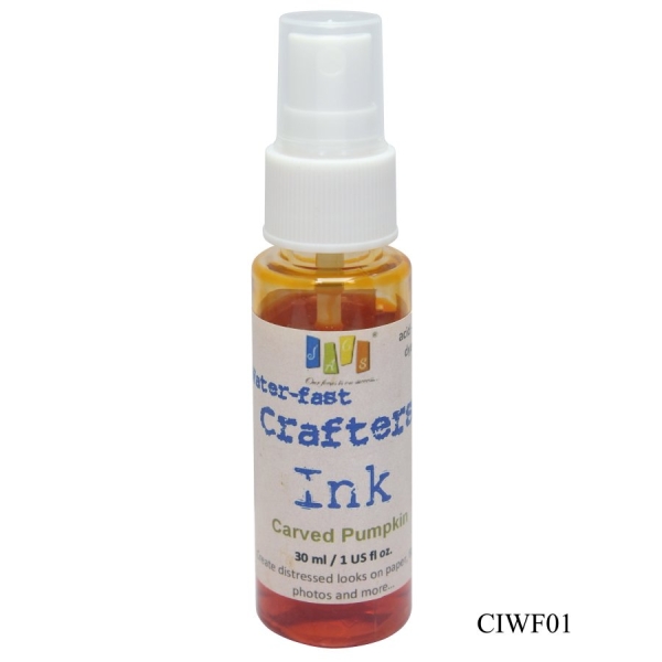 Jags Waterfast Crafters Ink - Carved Pumpkin (30 ml)