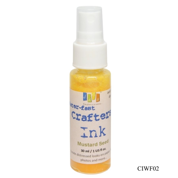 Jags Waterfast Crafters Ink - Mustard Seed (30 ml)