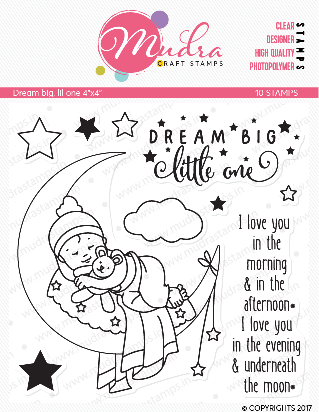 Mudra Craft Stamps - Dream big lil one
