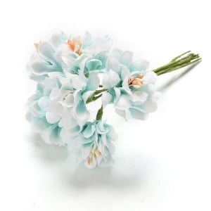Artifical flowers - Light Blue (Pack of 6 flowers)