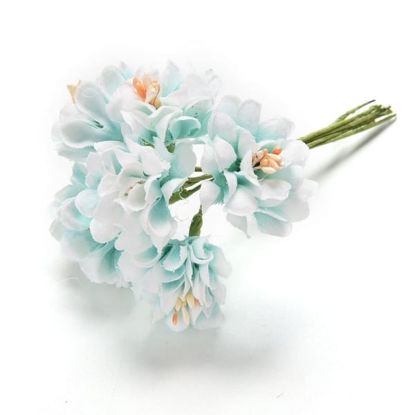Artifical flowers - Light Blue (Pack of 6 flowers)