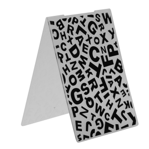 Embossing Folder - Jumbled Alphabets (4"X5.5")