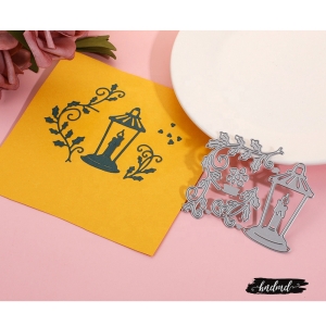 Steel Dies - Lantern and Holly Leaves (Set of 4 dies) - Christmas Theme
