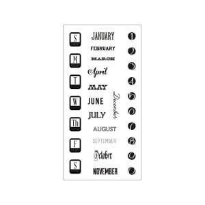 Fiskar Clear Stamps - Dates