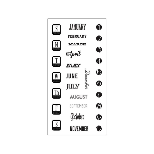 Fiskar Clear Stamps - Dates