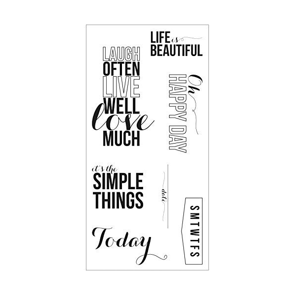 Fiskar Clear Stamps - Happy Day