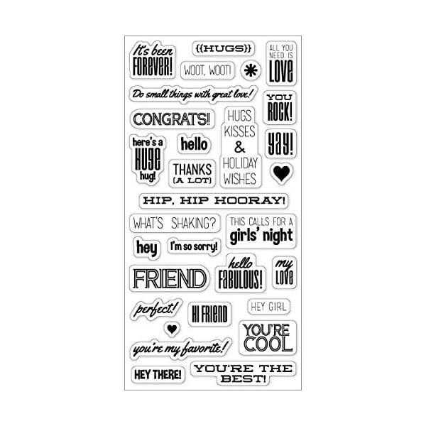 Fiskar Clear Stamps - Hello Fabulous