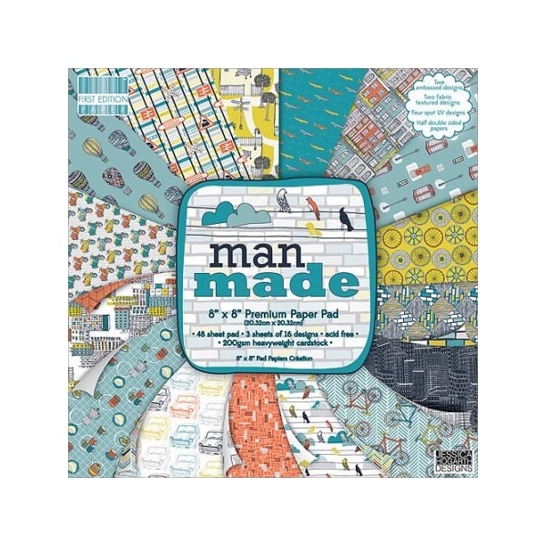 First Edition Premium Paper Pad 8"X8" - Manmade (48/Pkg)