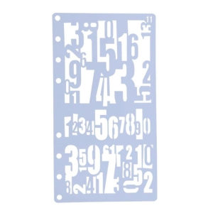 Stencil - Jumbled Numbers (4 by 7 inch)