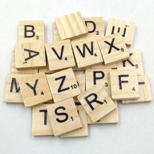 Wooden Alphabets Tiles - Capital Letters (50 pcs)
