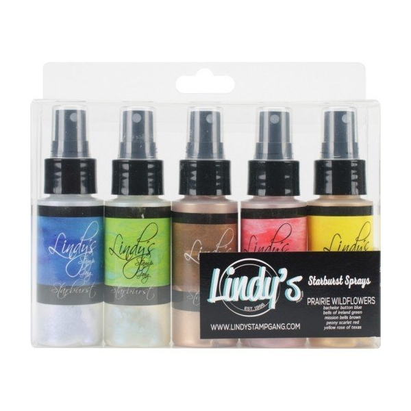 Lindy's Stamp Gang Starburst Spray Set - Prairie Wildflowers (2oz 5/Pkg)