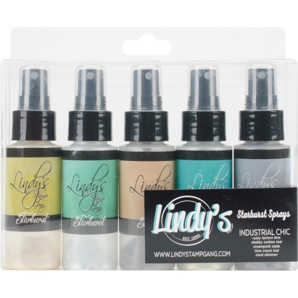 Lindy's Stamp Gang Starburst Spray Set - Industrial Chic (2oz 5/Pkg)