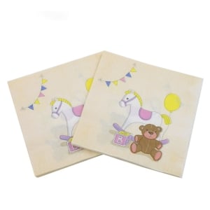 A pack of 12 by 12 inch Decoupage Napkins(5 pcs) - Baby Toys