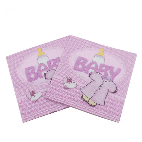 A pack of 12 by 12 inch Decoupage Napkins(5 pcs) - Baby Girl
