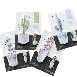 Sticky Notes or Memo Pads - Watercolor Plants (30 sheets)