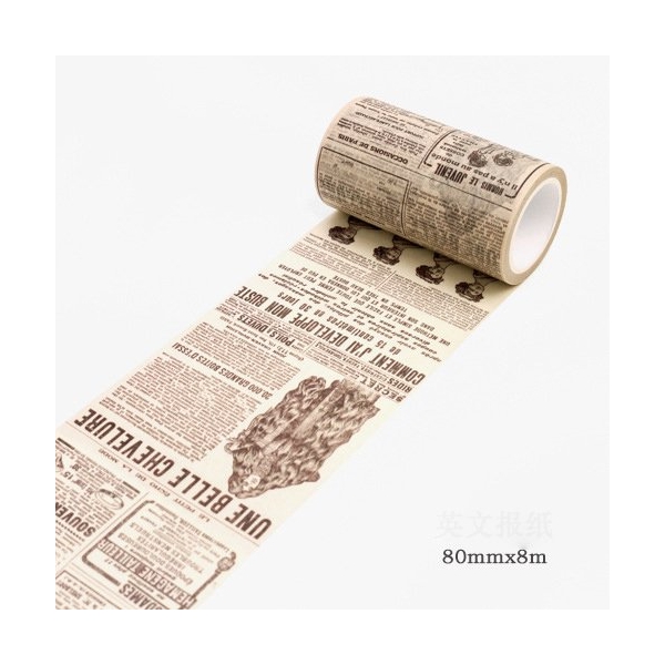 Washi Tape - Vintage Advertisements (80mm by 8m)