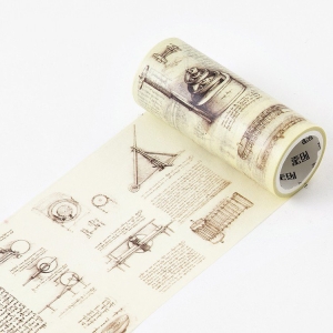 Vintage Experiments - Japanese Washi Tape (10 cm by 5 m)