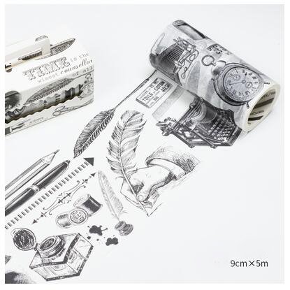 Vintage Elements - Japanese Washi Tape (9cm by 5 m) CAWT 232 washi Tapes vintage elements Vintage Elements - Japanese Washi Tape (9cm by 5 m)