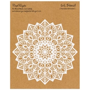 CrafTangles 6"x6" Stencil - Mandala Reloaded