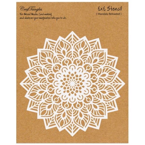 CrafTangles 6"x6" Stencil - Mandala Reloaded