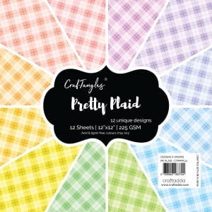 CrafTangles Scrapbook Paper Pack - Pretty Plaid (12"x12")