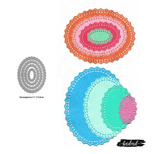 Steel Dies - Floral Ovals (set of 4 dies)