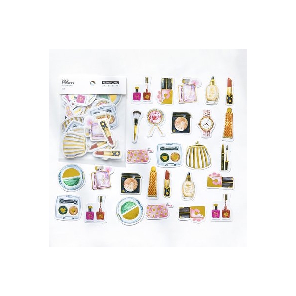 Fashion gold foiled Stickers or Ephemera (45 pcs)