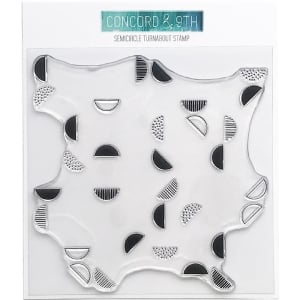 Concord & 9th Clear Turnabout Stamp - Semicircle (6 by 6 inch)