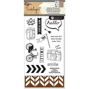 Hampton Art Stamp and Stencil Set - Best Day Ever