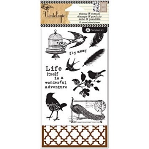 Hampton Art Stamp and Stencil Set - Birds