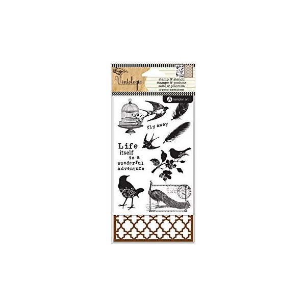 Hampton Art Stamp and Stencil Set - Birds