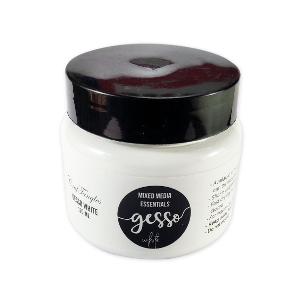 CrafTangles mixed media essentials - Gesso - White (120 ml)