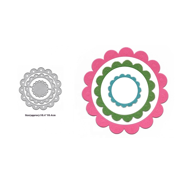 Steel Dies - Simple Scalloped Circle Frames (Set of 3 dies)