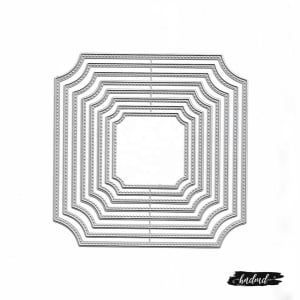 Steel Dies - Large Curved Squares (Set of 8 dies)
