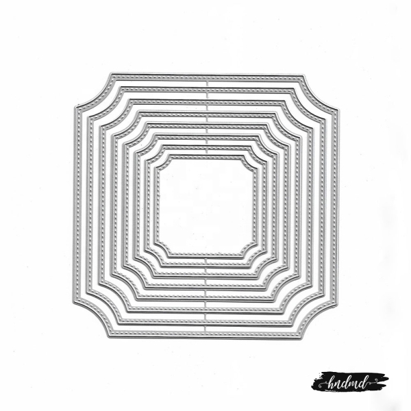 Steel Dies - Large Curved Squares (Set of 8 dies)