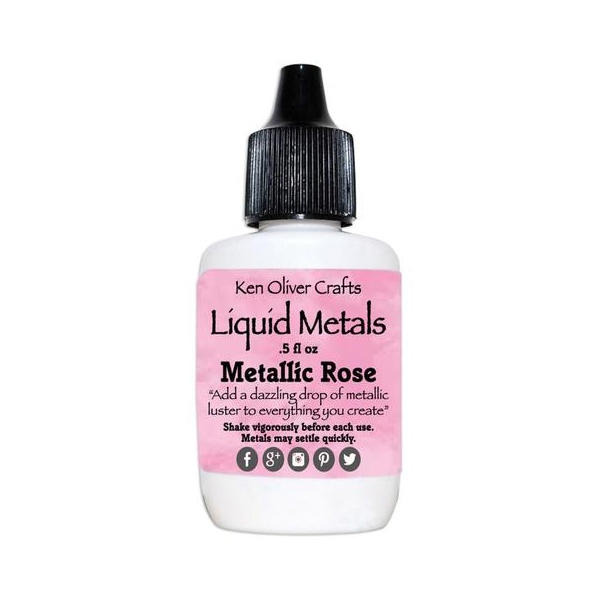 Ken Oliver Color Burst Liquid Metal 6gm - Metallic Rose