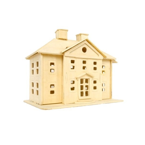 A4 3D wooden puzzle Kit - Country Mansion