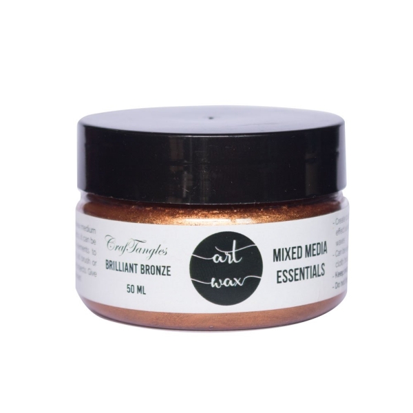 CrafTangles mixed media Essentials - Art Waxes - Brilliant Bronze (50 ml)