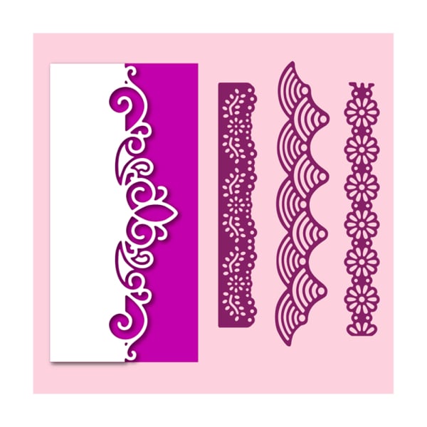 Steel Border Dies - Vintage Borders (Set of 4 dies) - Image 2
