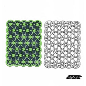 Steel Background Dies - Ornate Grid