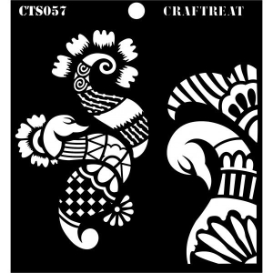 CrafTreat 6"x6" Stencil - Henna